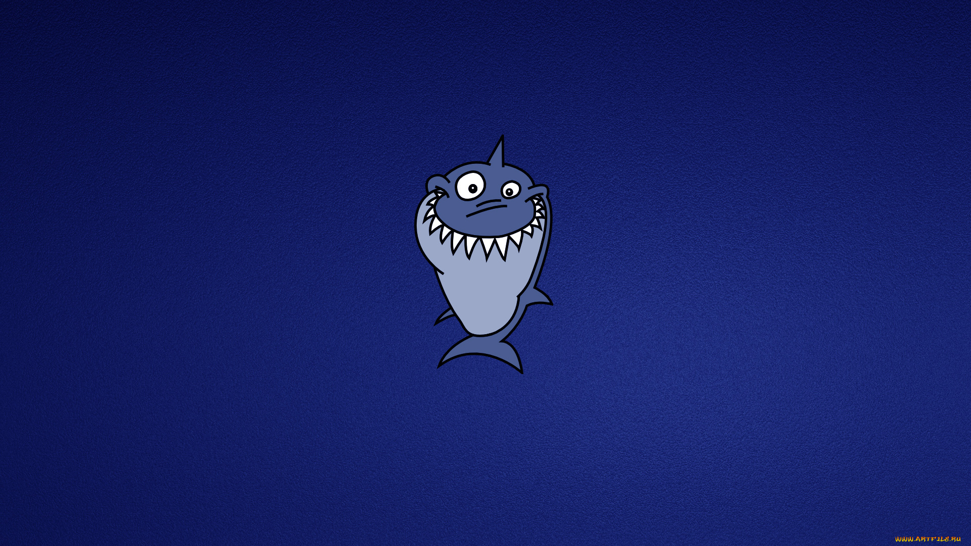 рисованные, минимализм, shark, улыбка, зубастая, синий, акула