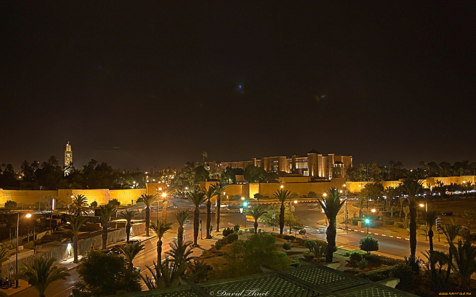 morocco, города, огни, ночного