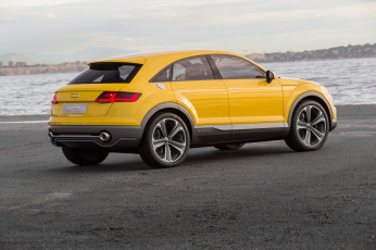 Картинка автомобили audi tt offroad concept 2014г желтый