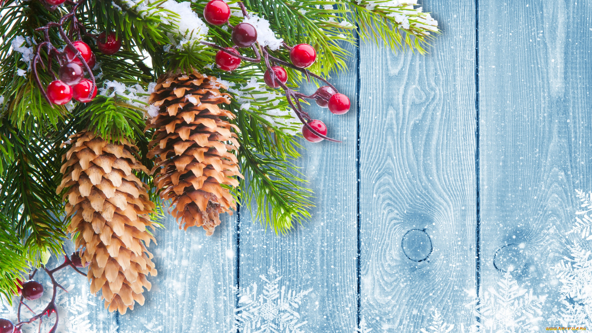 праздничные, -, разное, , новый, год, merry, рождество, зима, снег, шишки, елка, decoration, christmas, snow, winter, новый, год