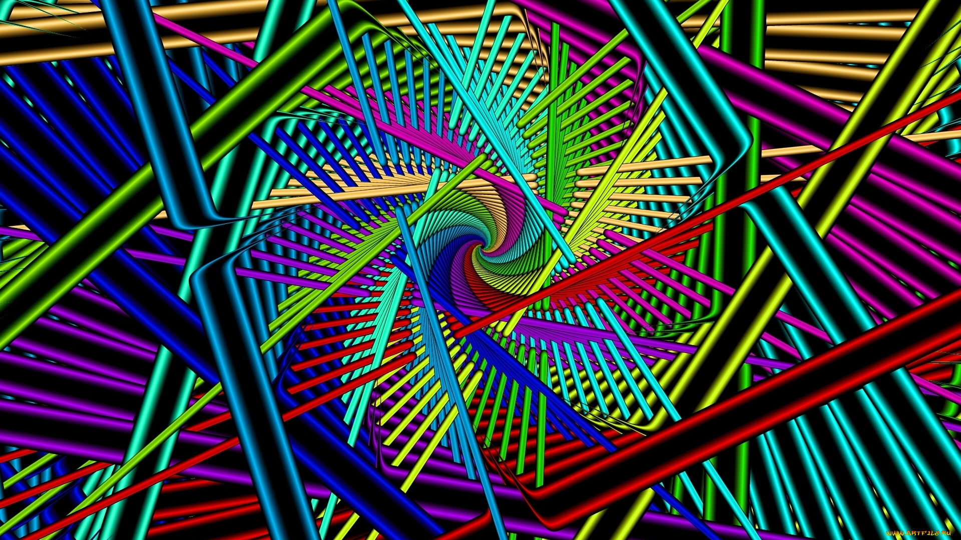 3д, графика, фракталы, , fractal, круг, свет, цвет, узор, кольцо, симметрия