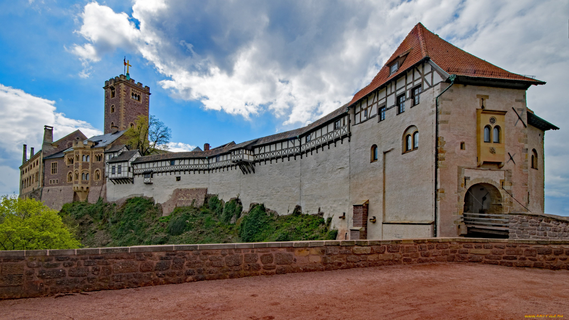 wartburg, castle, города, замки, германии, wartburg, castle
