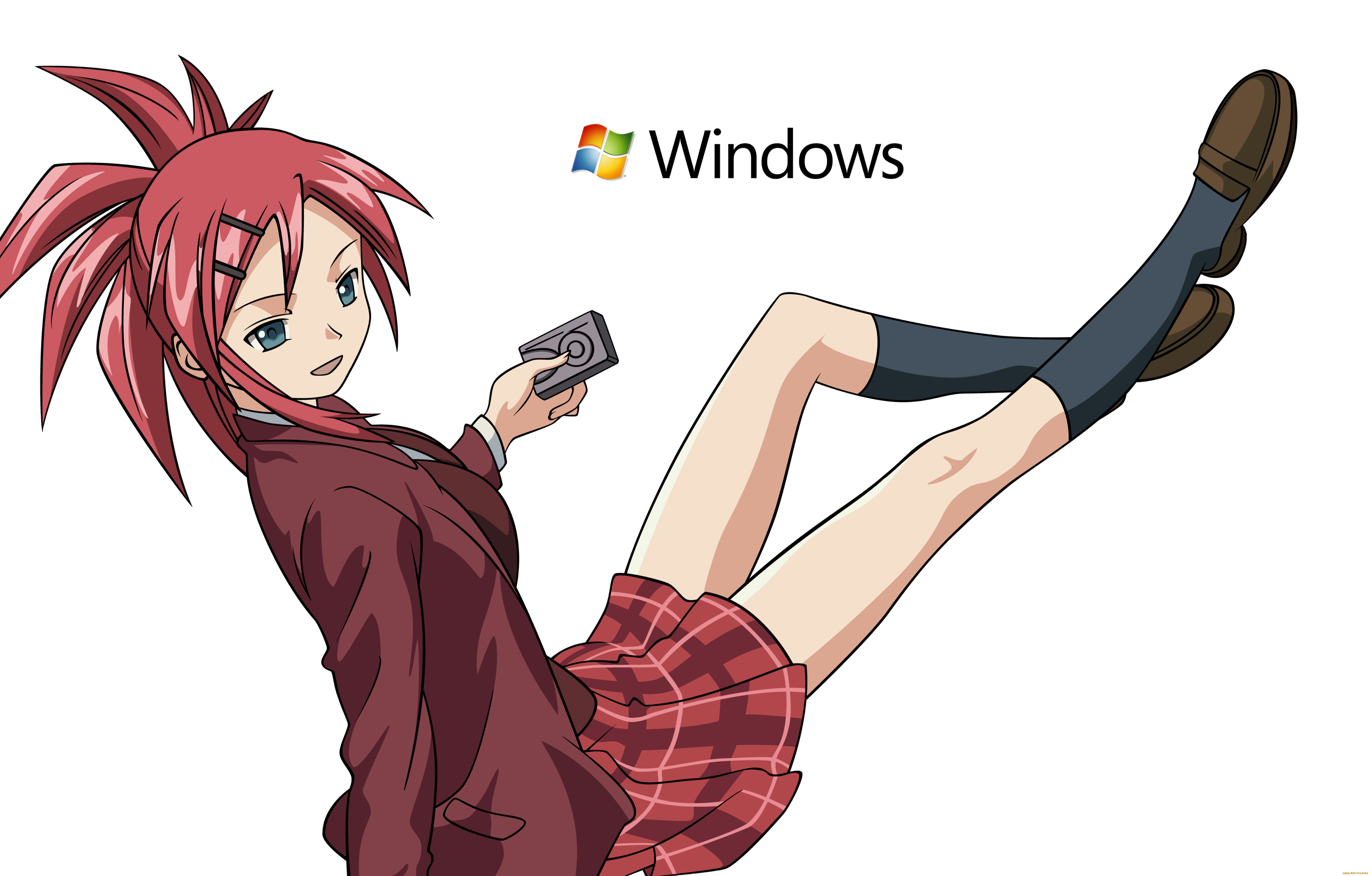компьютеры, windows, 7, , vienna, взгляд, девушка, фон, логотип