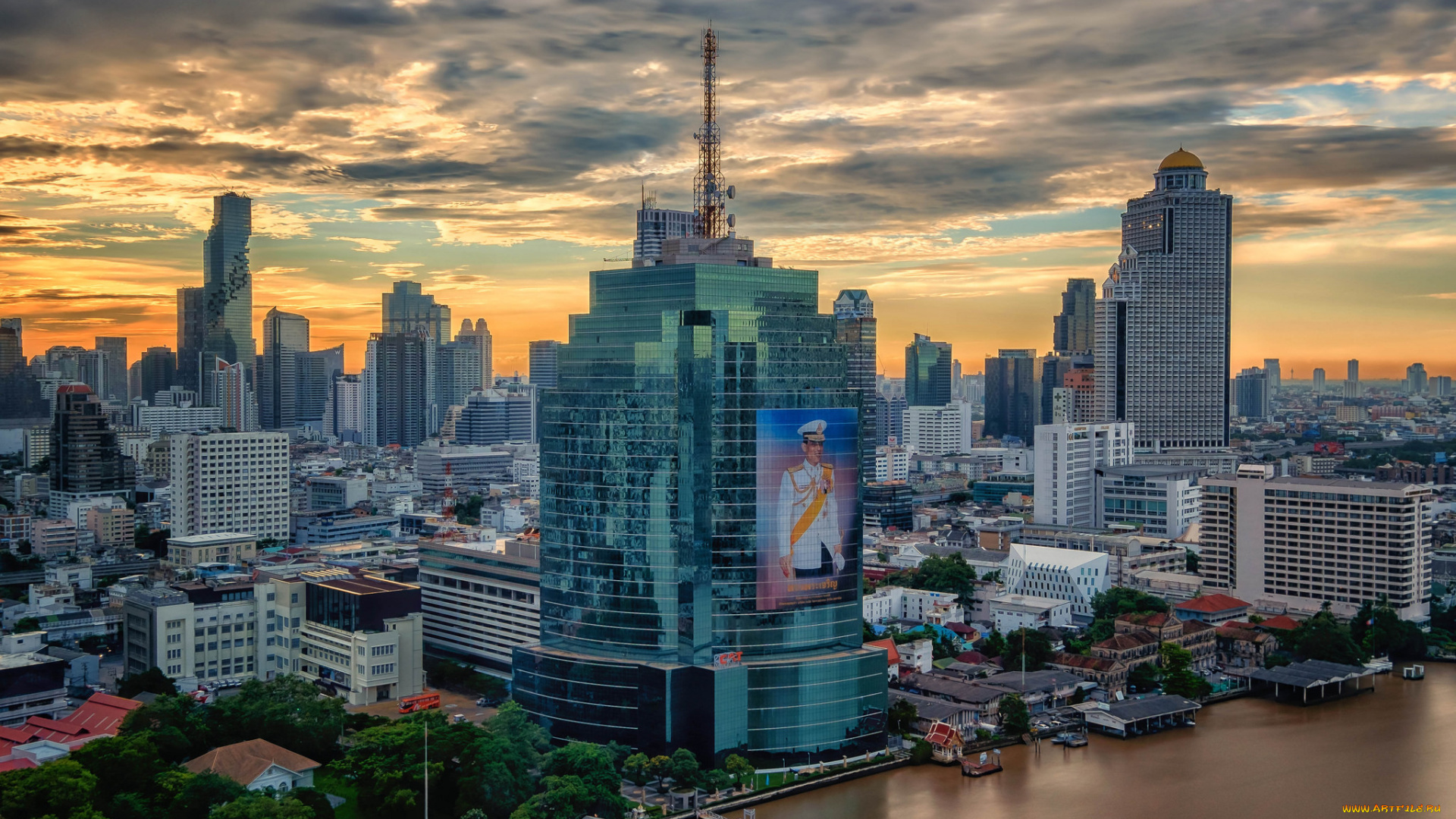bangkok, города, бангкок, , таиланд, небоскребы, панорама