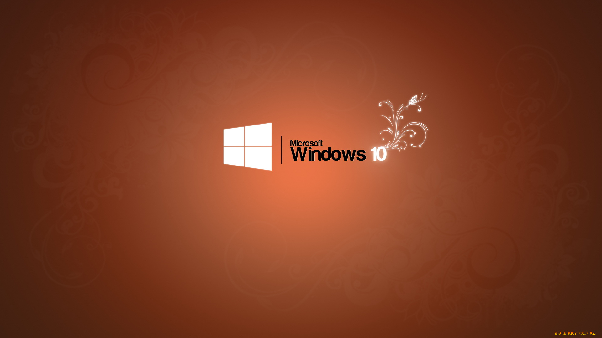 компьютеры, windows, 10, логотип, фон