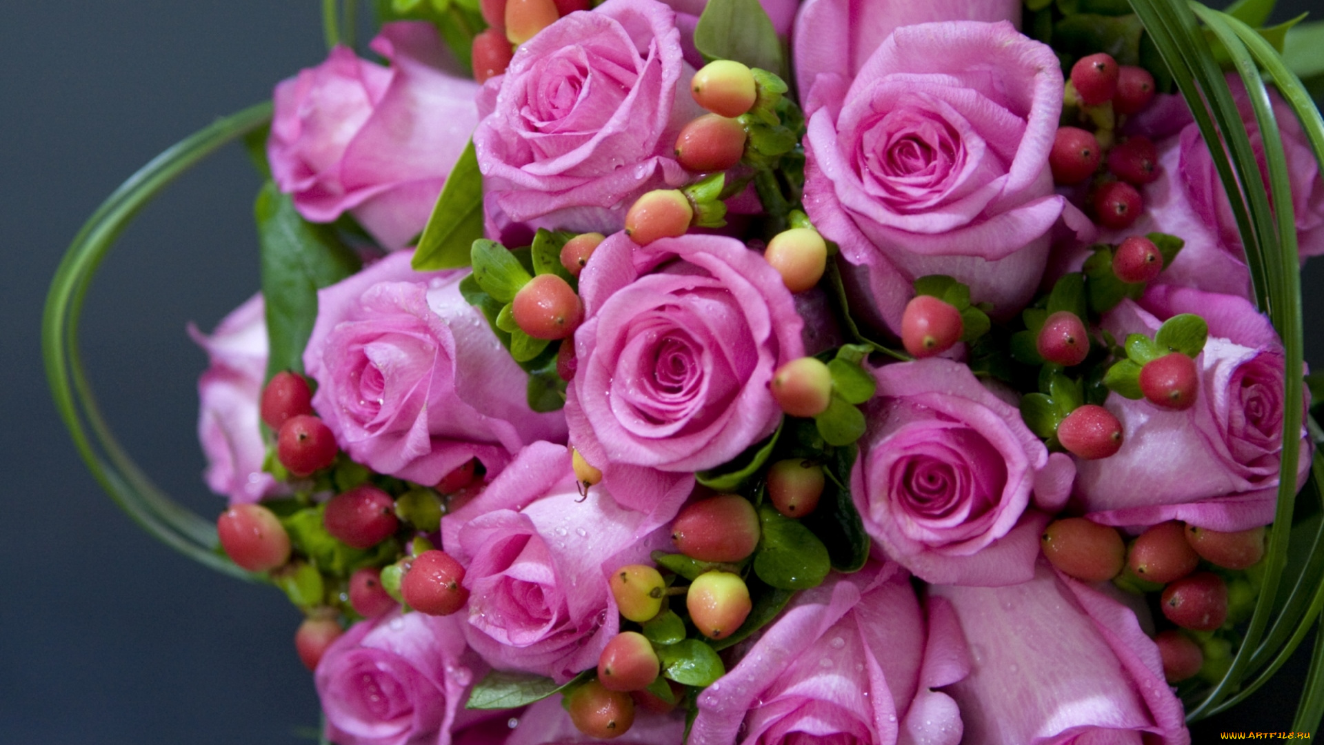 цветы, розы, розовый, букет