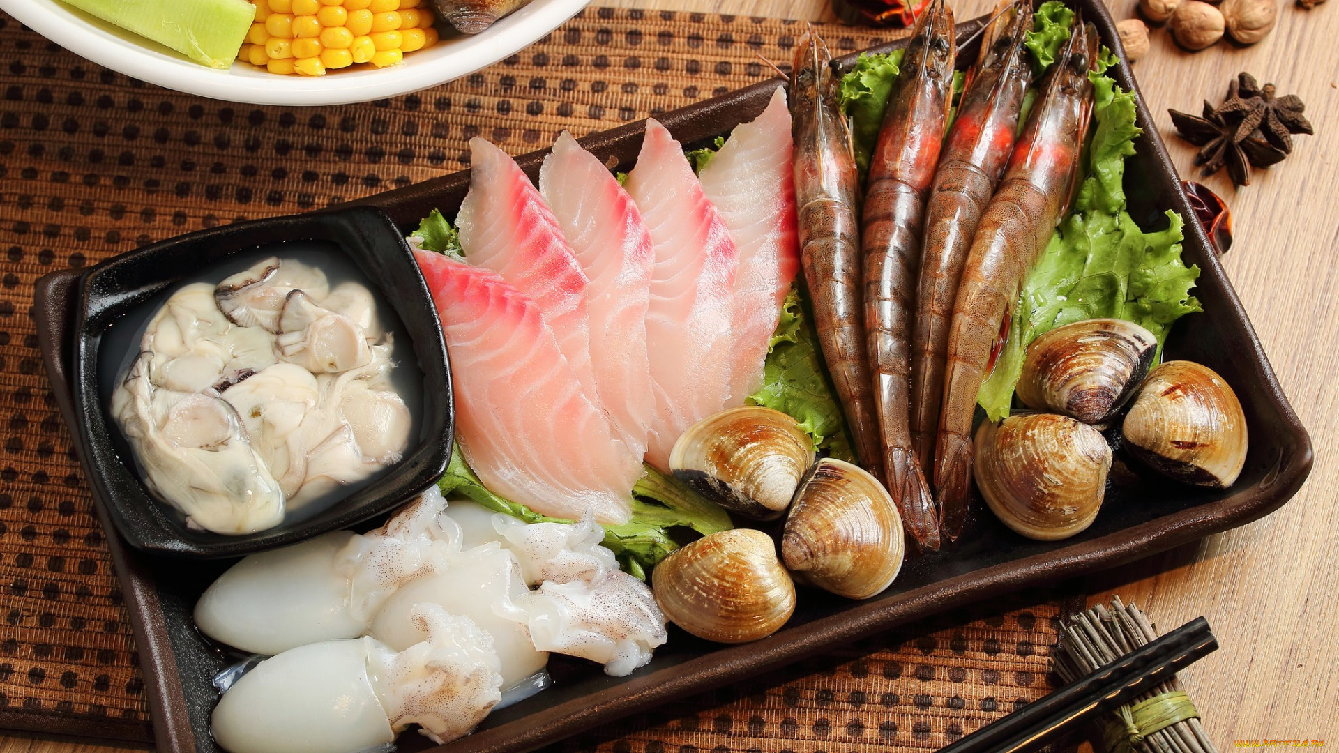 еда, рыба, , морепродукты, , суши, , роллы, моллюски, мускатный, орех, бадьян, кальмары, креветки, ассорти, морепродукты, блюда, японская, кухня