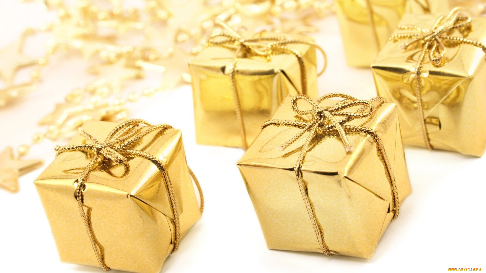праздничные, подарки, коробочки, золотые, коробки