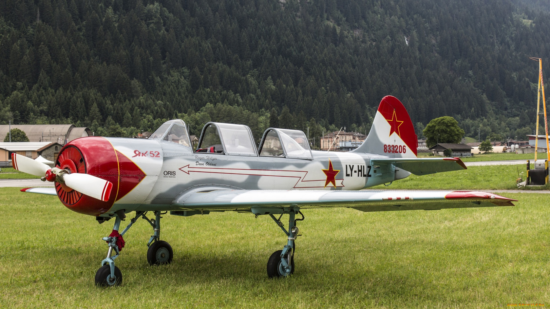 yak-52, авиация, лёгкие, и, одномоторные, самолёты, спортивный