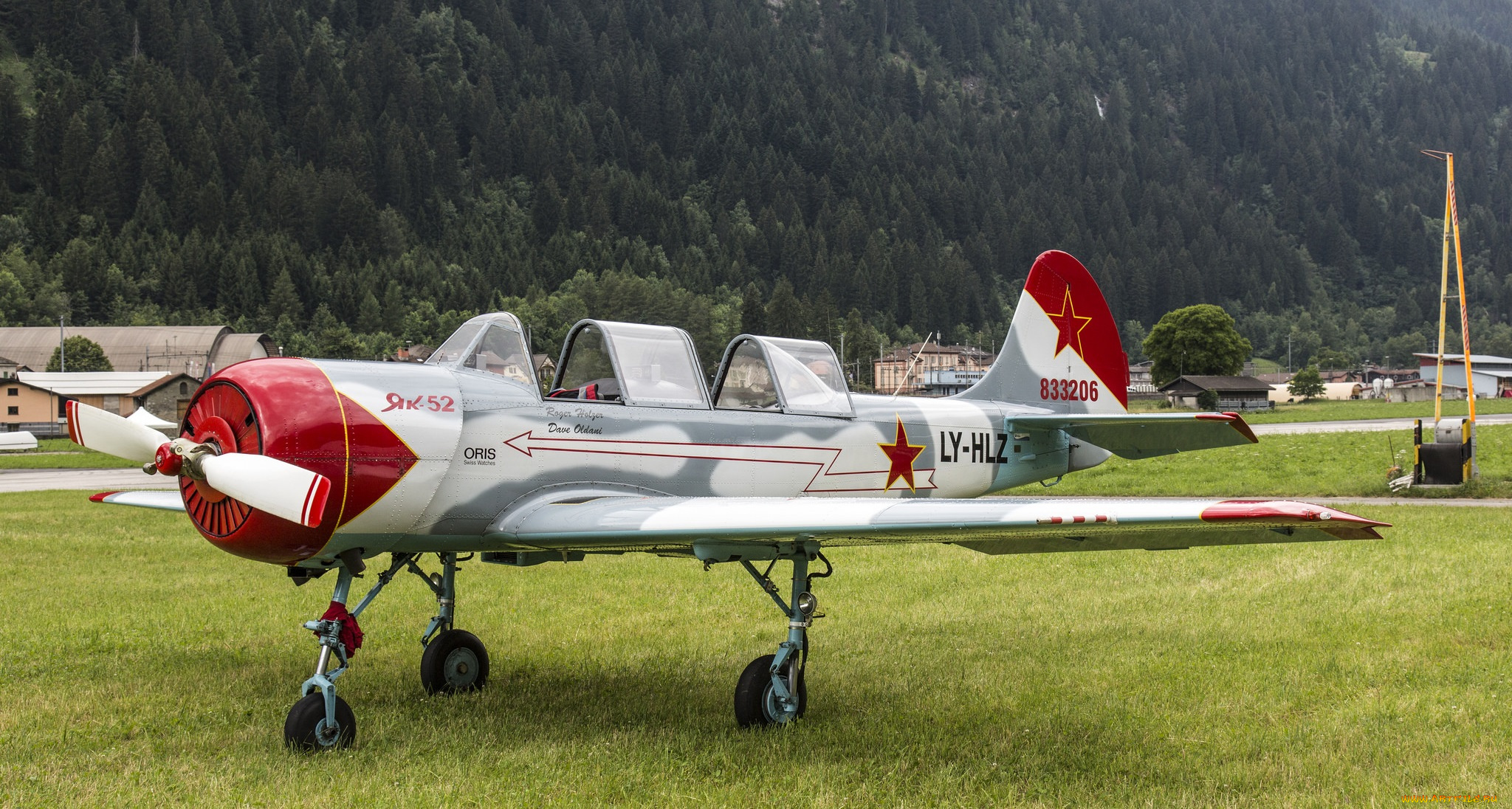 yak-52, авиация, лёгкие, и, одномоторные, самолёты, спортивный