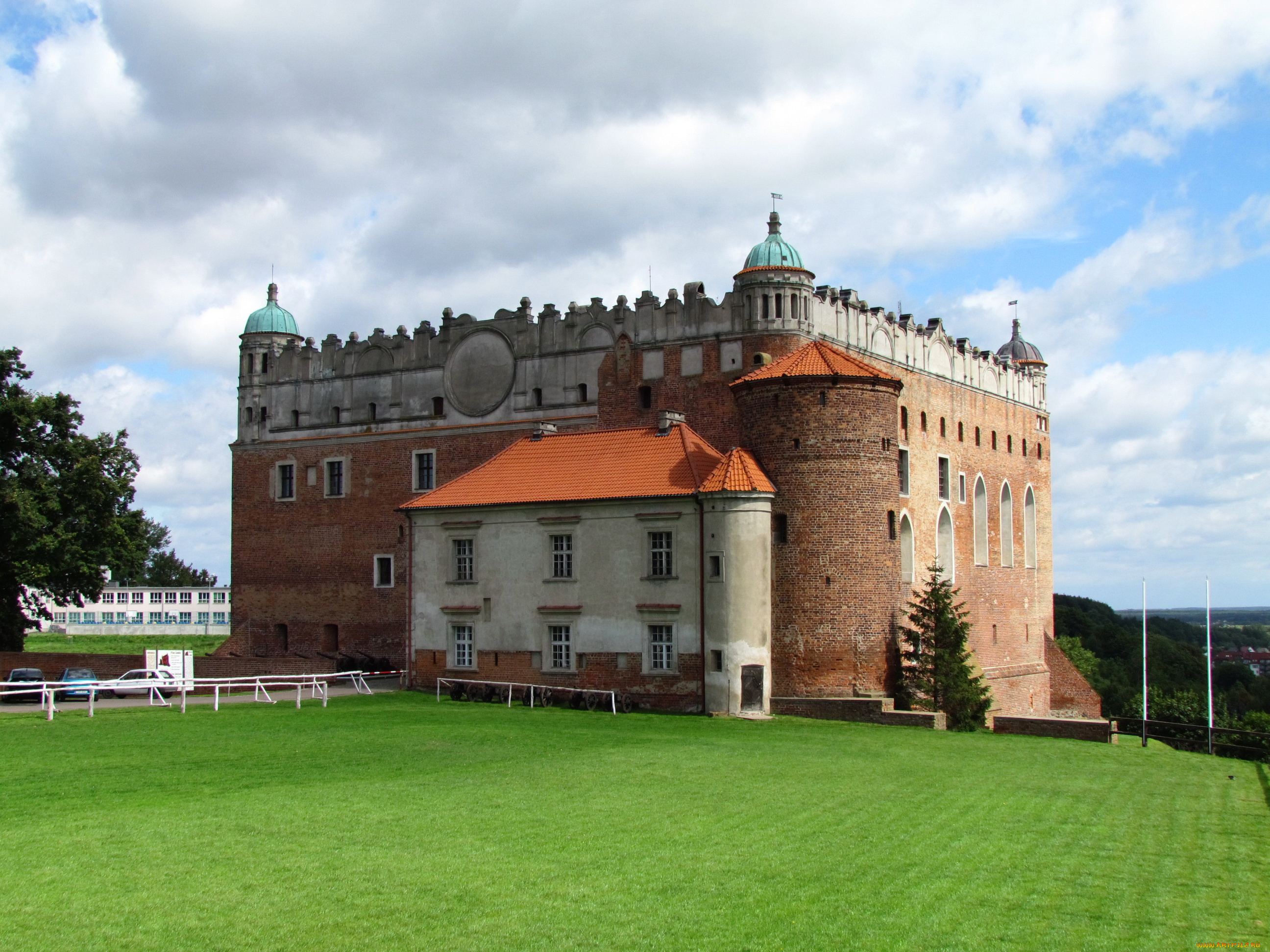 golub-dobrzyn, , castle, , польша, города, -, дворцы, , замки, , крепости, польша, golub-dobrzyn, ландшафт, трава, замок, castle
