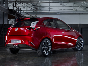 Картинка автомобили mazda hazumi concept 2014 красный