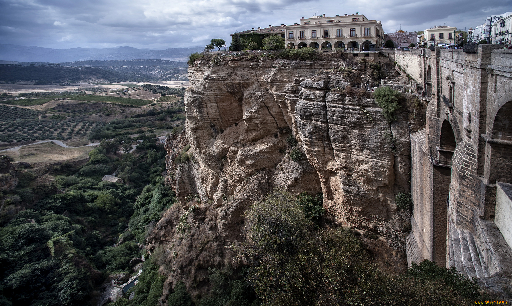 spain, , ronda, города, -, панорамы, простор