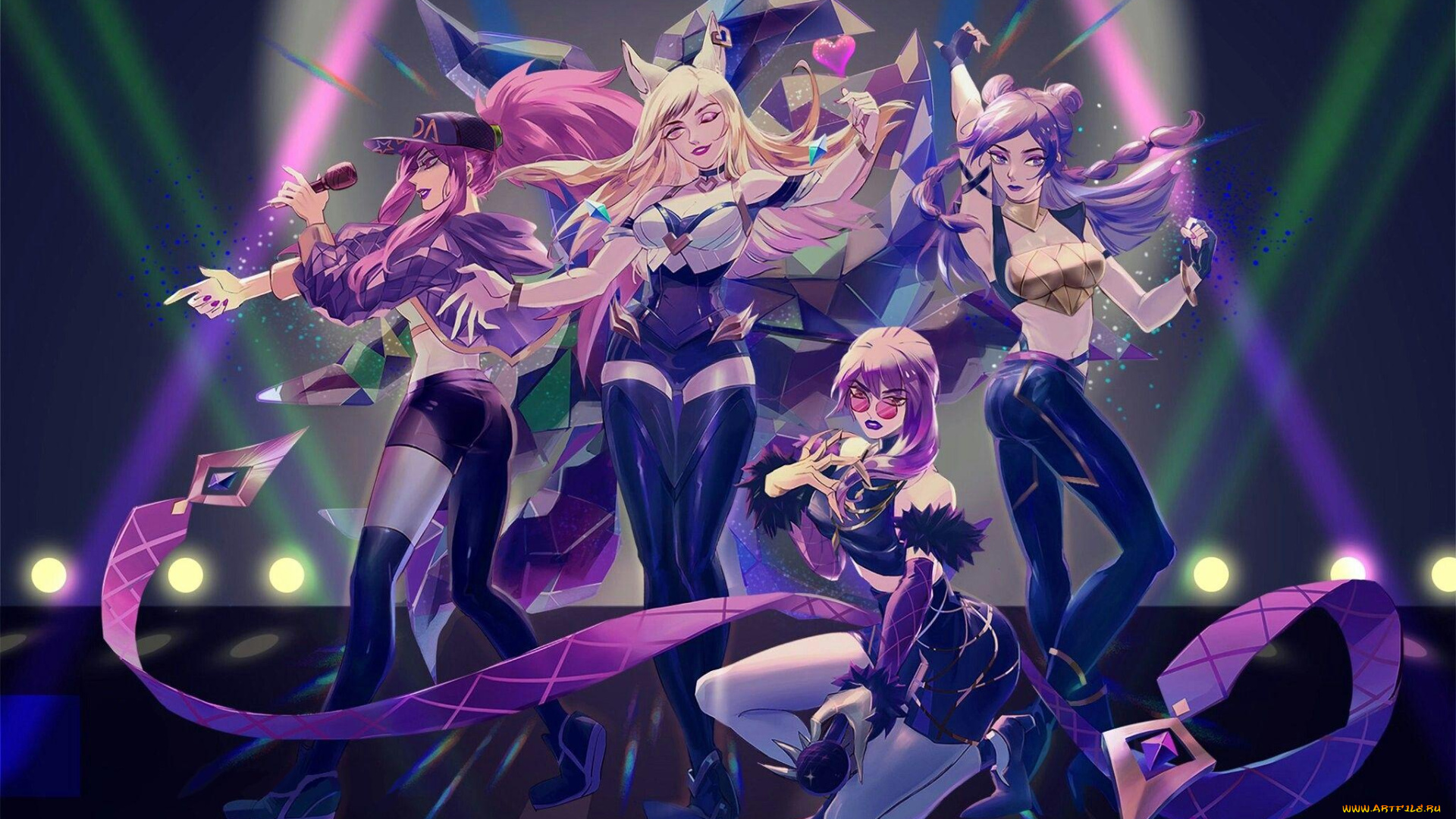 видео, игры, league, of, legends, kda, ahri, akali, kaisa, evelyn