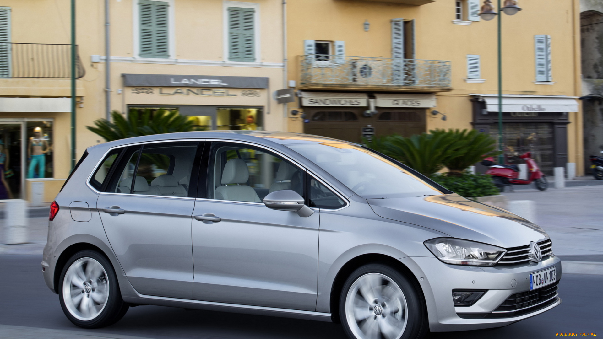 автомобили, volkswagen, 2014, серый, tdi, sportsvan, golf