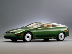 обоя автомобили, nissan, datsun, ap-x, concept, 1993г, зеленый