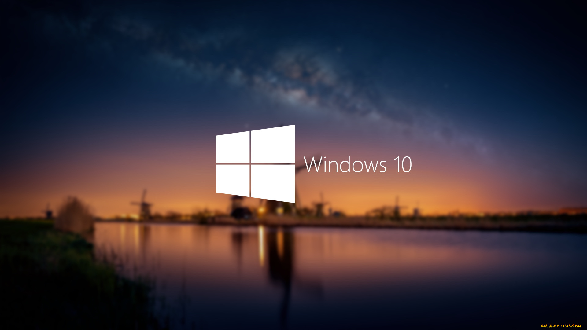компьютеры, windows, 10, фон, логотип