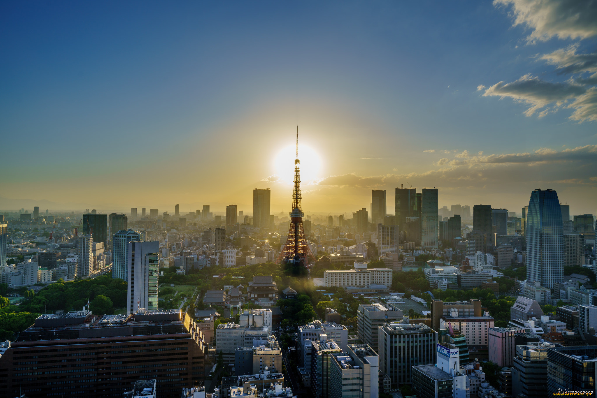 tokyo, sunset, города, токио, , Япония, рассвет