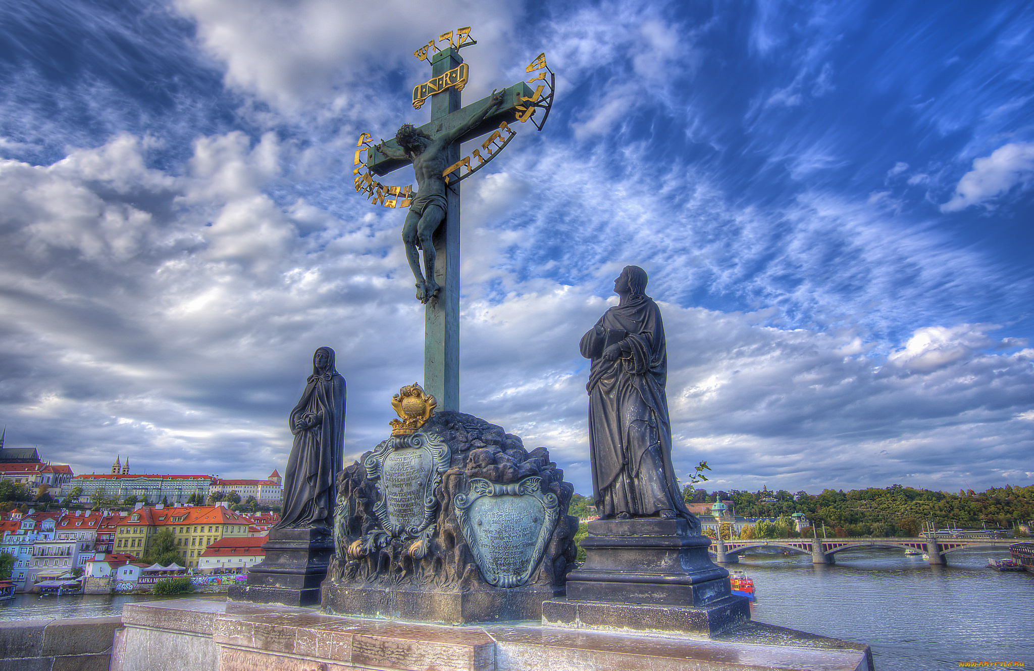 statuary, of, the, holy, crucifix, and, calvary, города, прага, , Чехия, комплекс, музейный