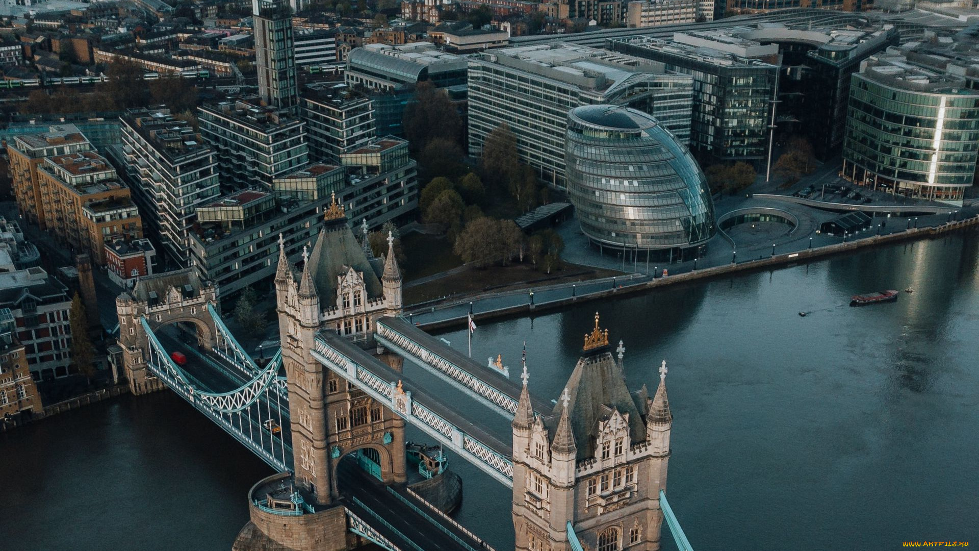 города, лондон, , великобритания, темза, река, панорама, мост