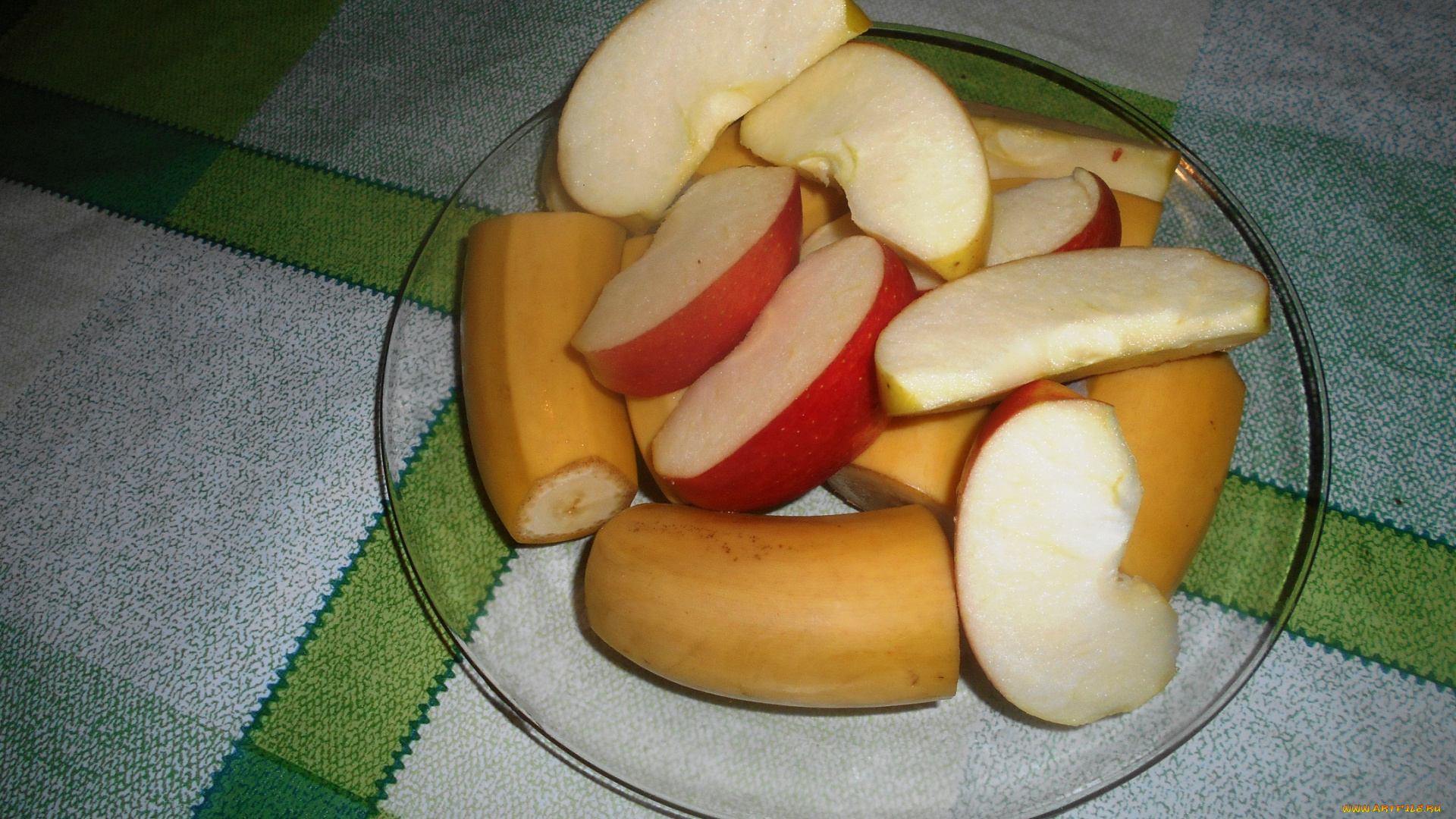 еда, яблоки, бананы