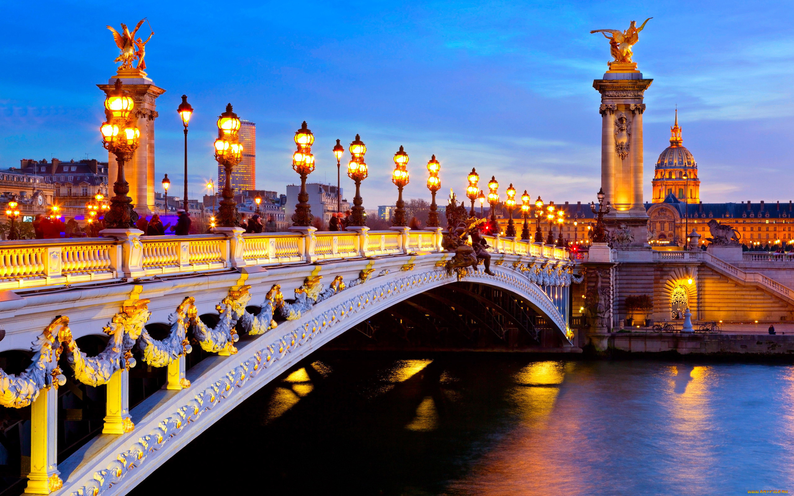 города, париж, , франция, мост
