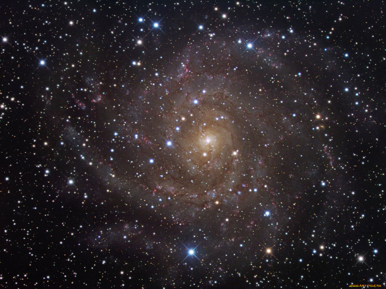 галактика, ic, 342, космос, галактики, туманности