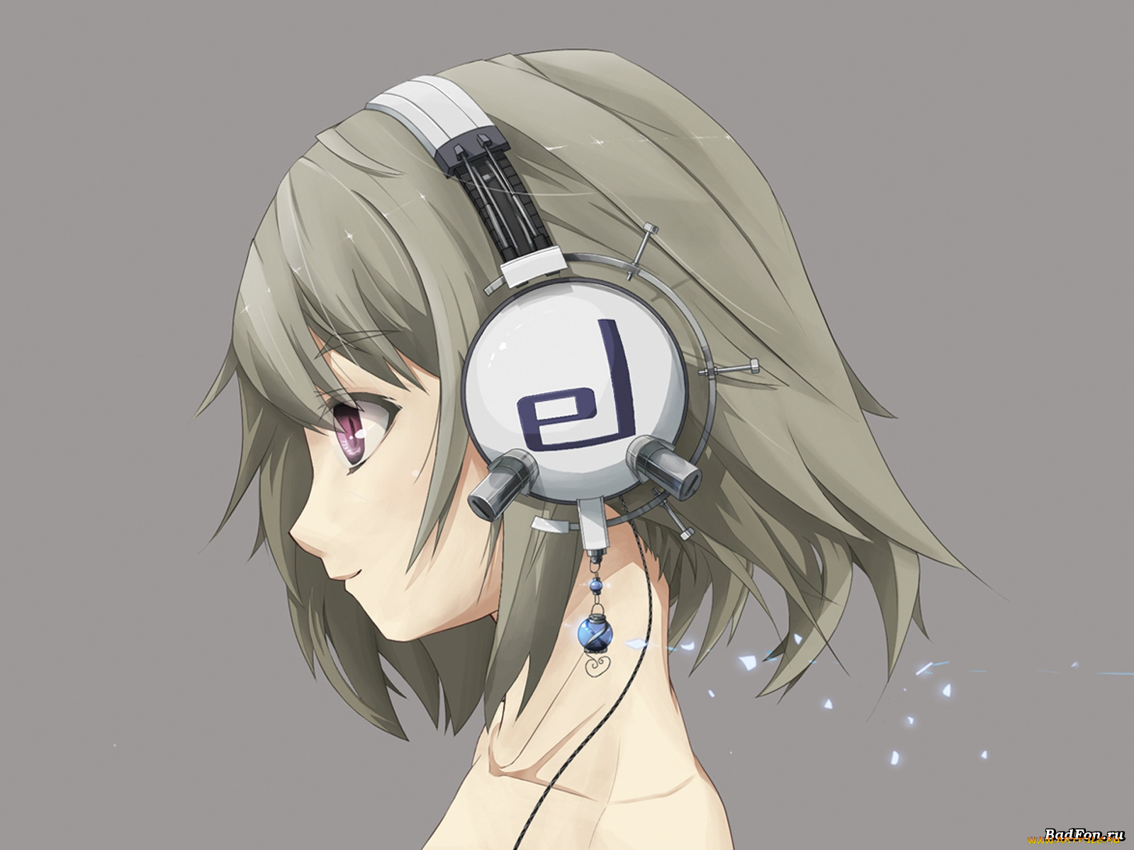 аниме, headphones, instrumental, девушка, наушники