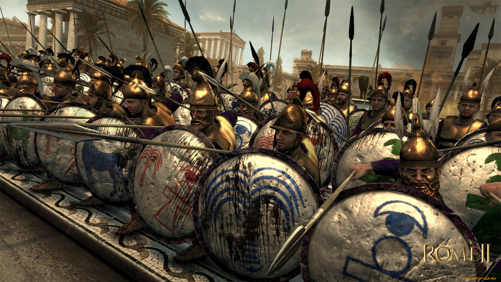 total, war, rome, ii, видео, игры, шлемы, щиты, войско, копья