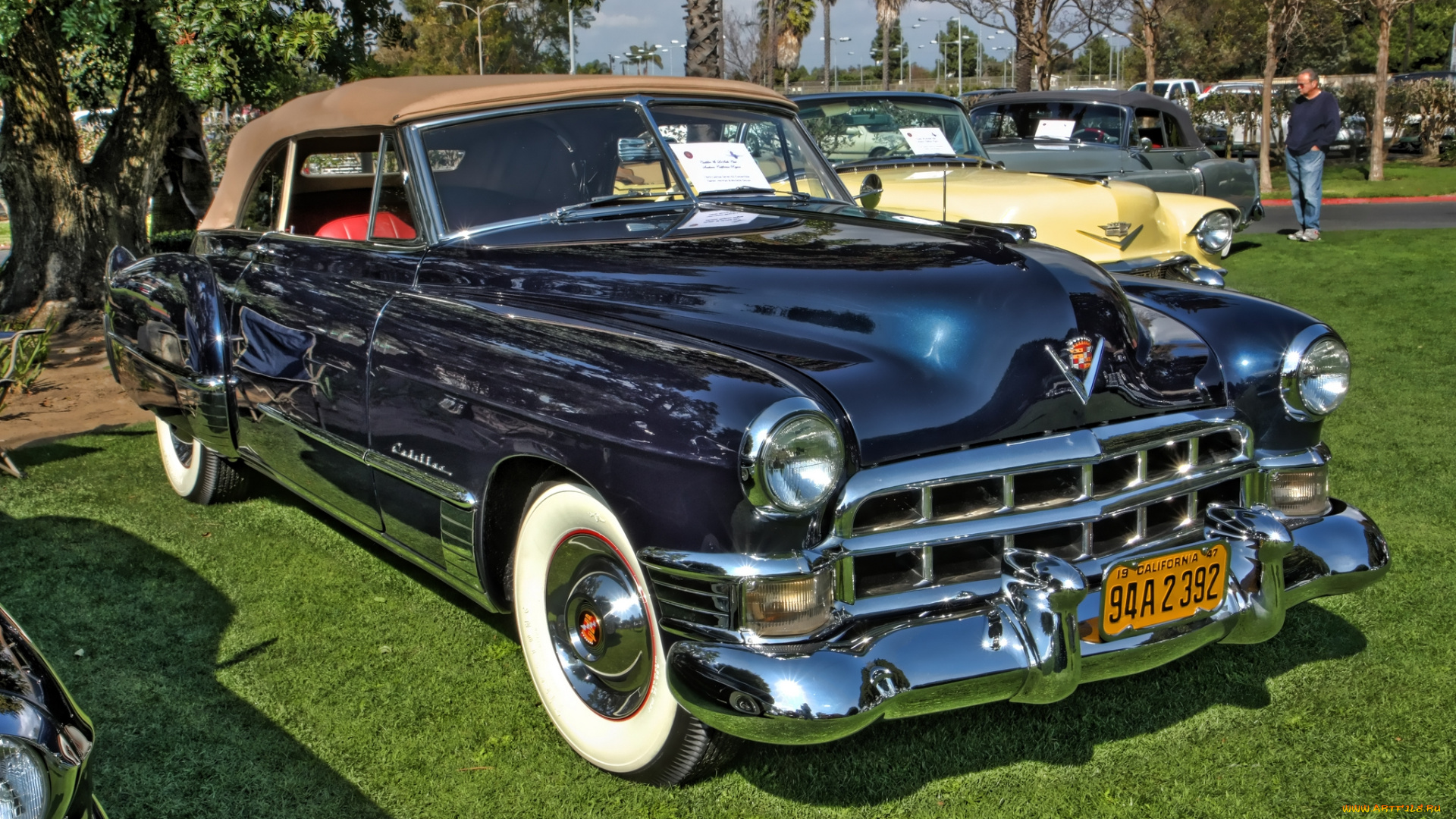 1949, cadillac, series, 62, convertible, автомобили, выставки, и, уличные, фото, выставка, автошоу