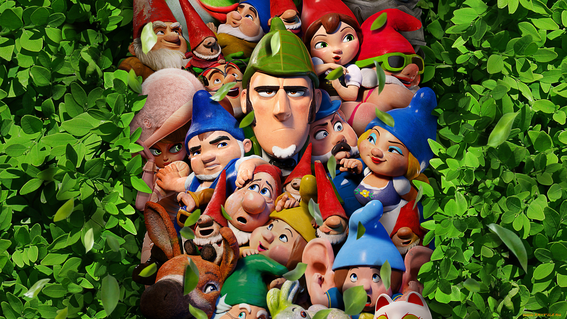 gnomeo, &, juliet, , sherlock, gnomes, мультфильмы, juliet, sherlock, gnomes, gnomeo