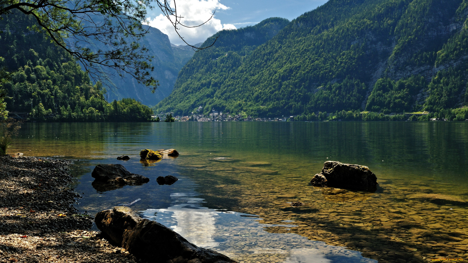 природа, реки, озера, озеро, hallstatt, австрия