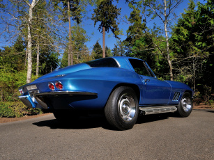 Картинка автомобили corvette синий c2 427-430 hp l88 sting ray