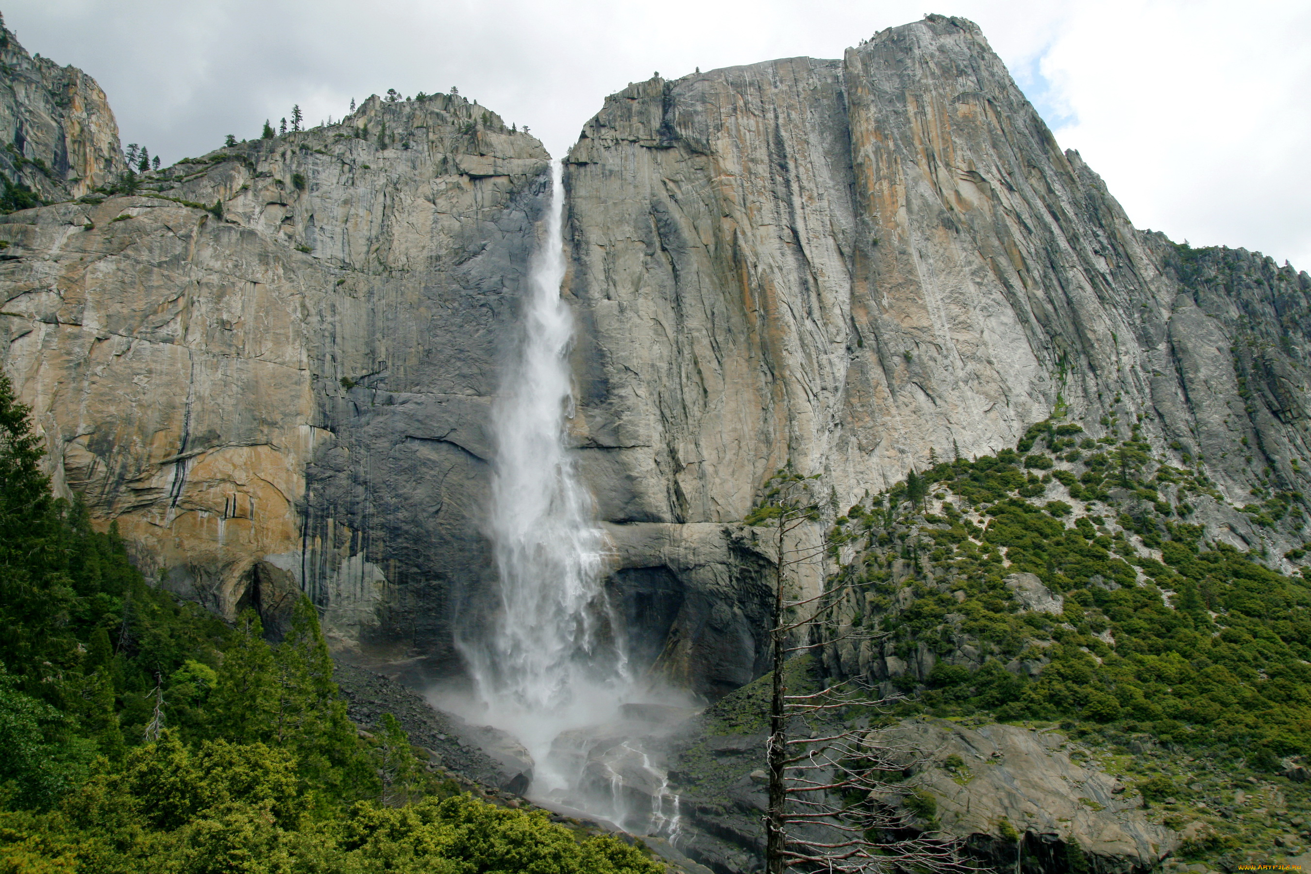 природа, водопады, yosemite, usa, california