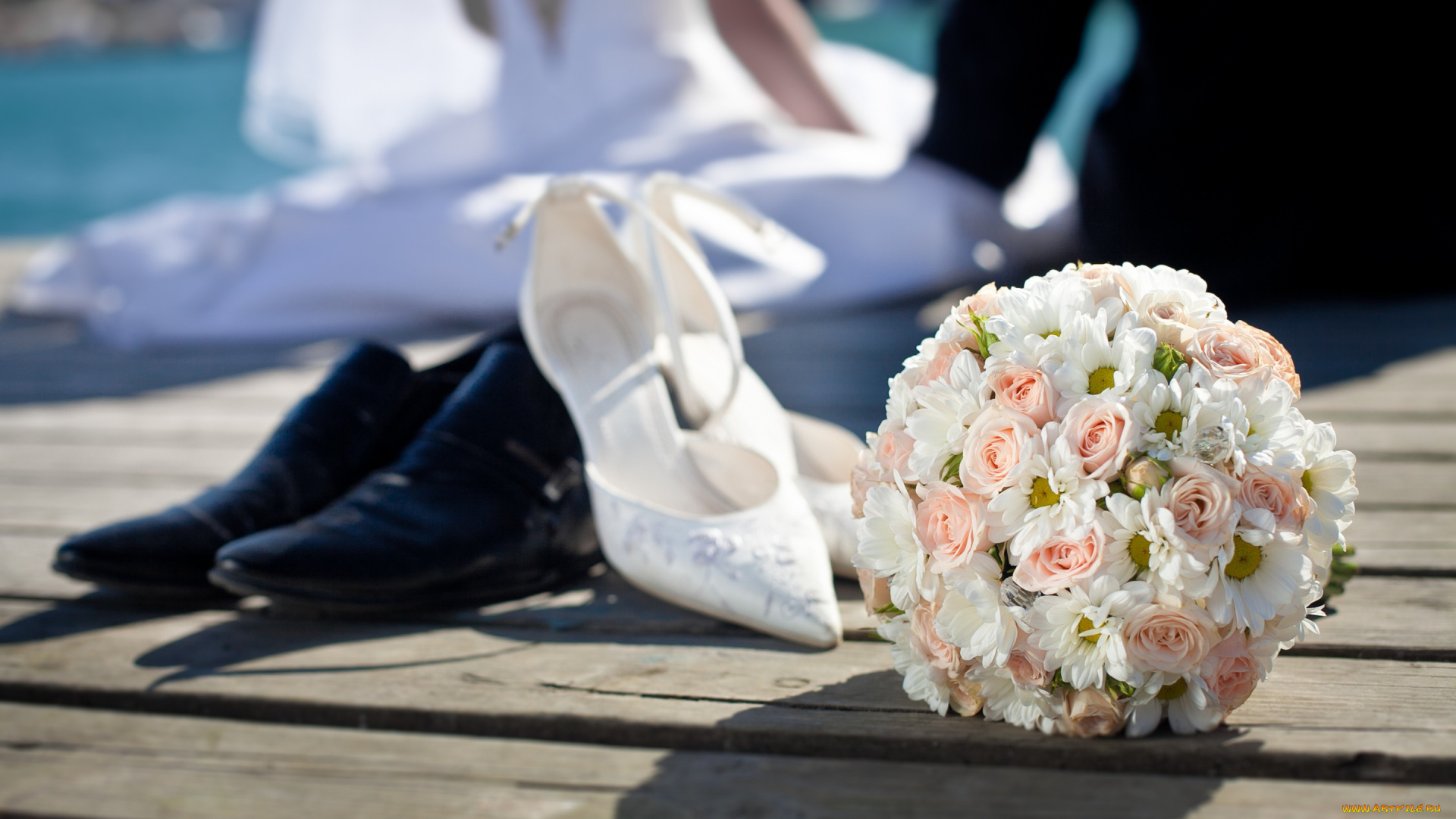 цветы, букеты, , композиции, shoes, groom, bride, roses, flowers, bouquet, wedding, букет, свадьба