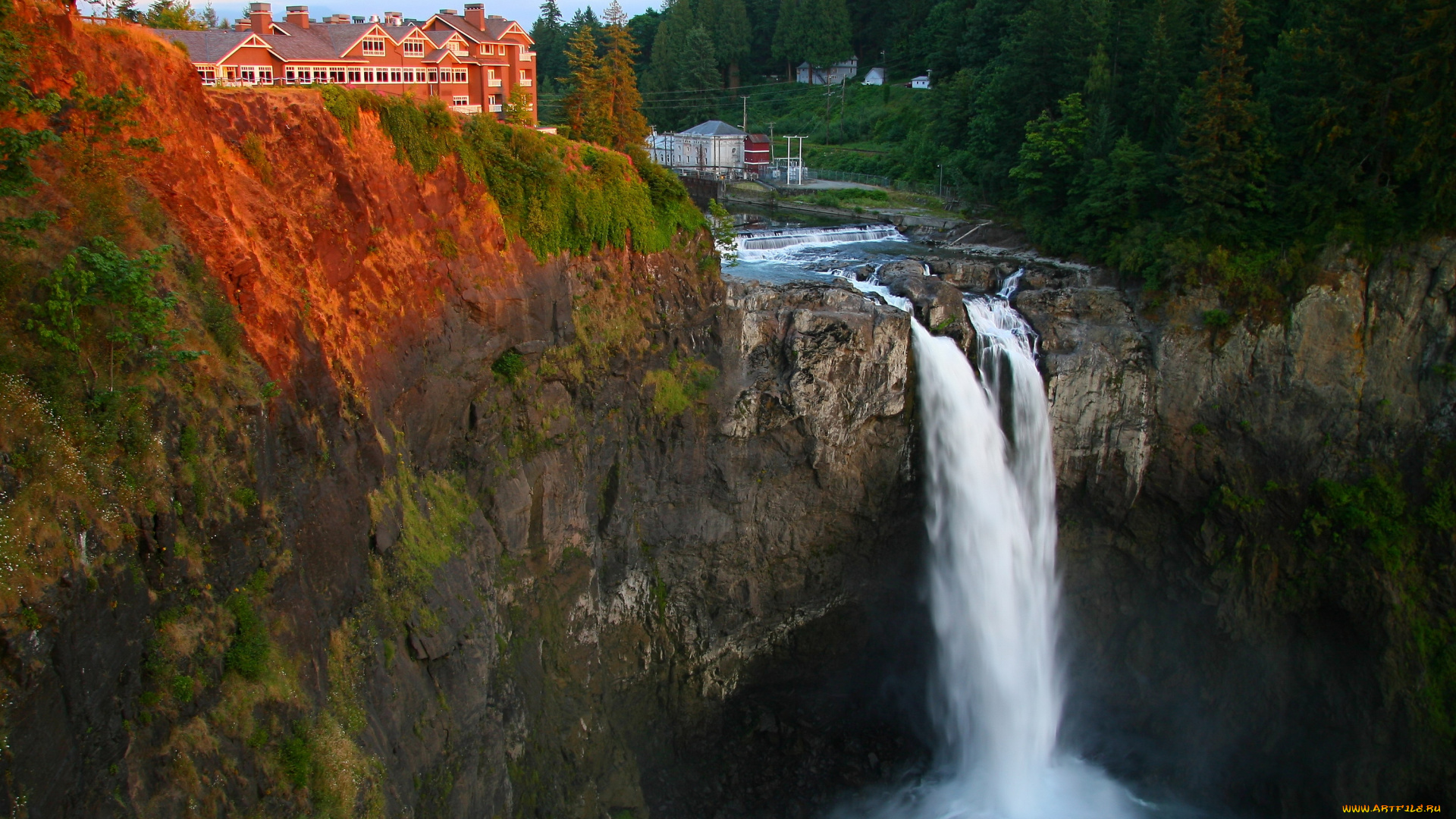 природа, водопады, waterfall