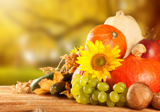 Картинка еда фрукты+и+овощи+вместе урожай осень