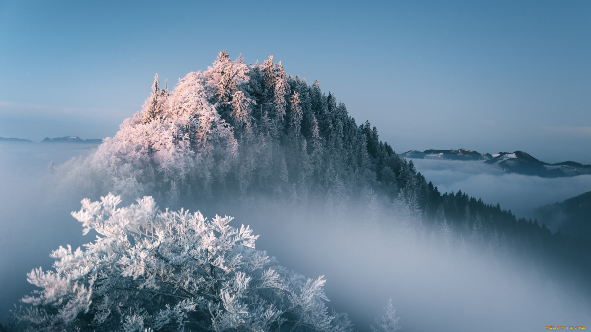 природа, зима, пейзаж