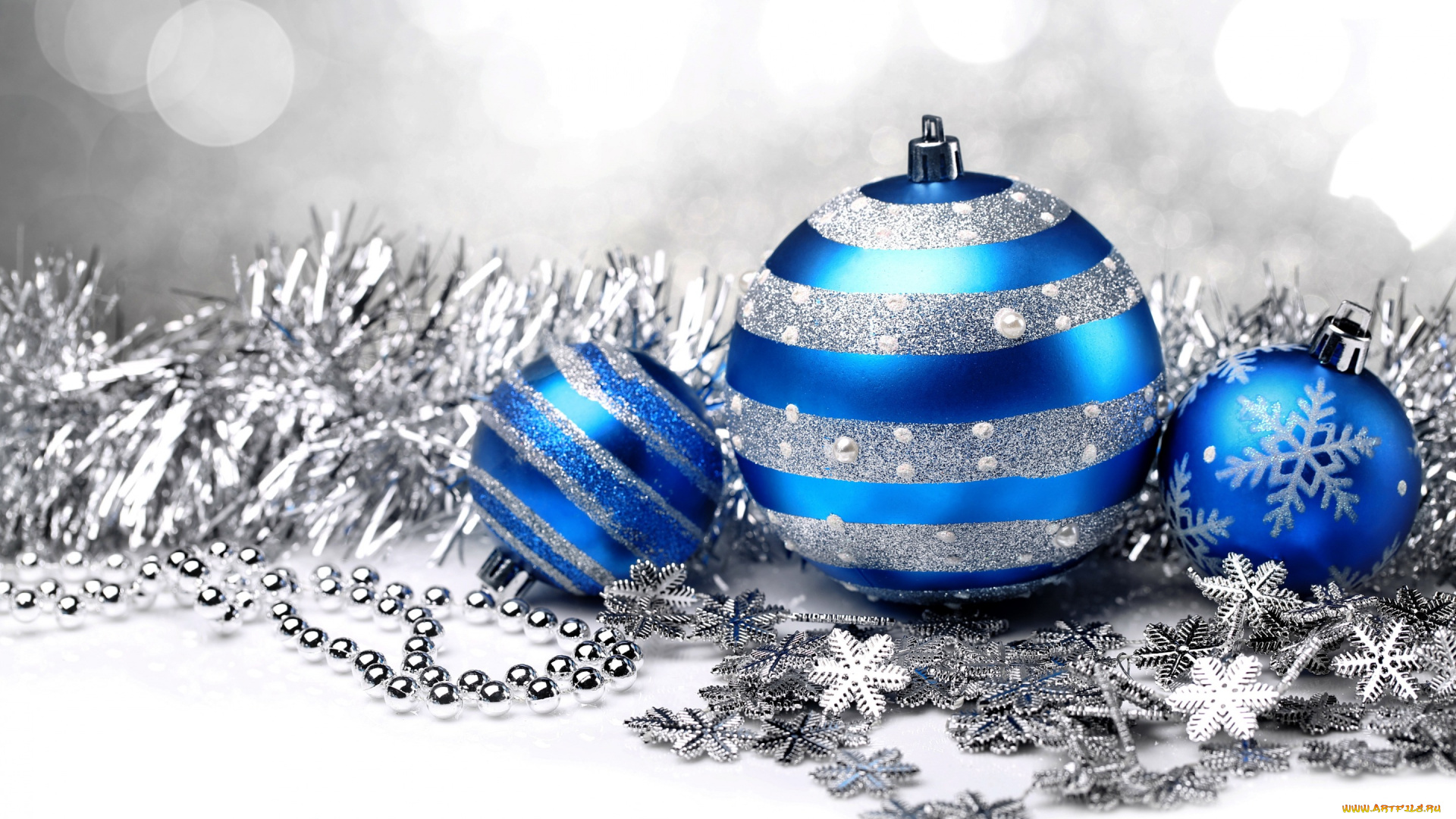праздничные, шары, blue, new, year, украшения, рождество, decoration, christmas, новый, год