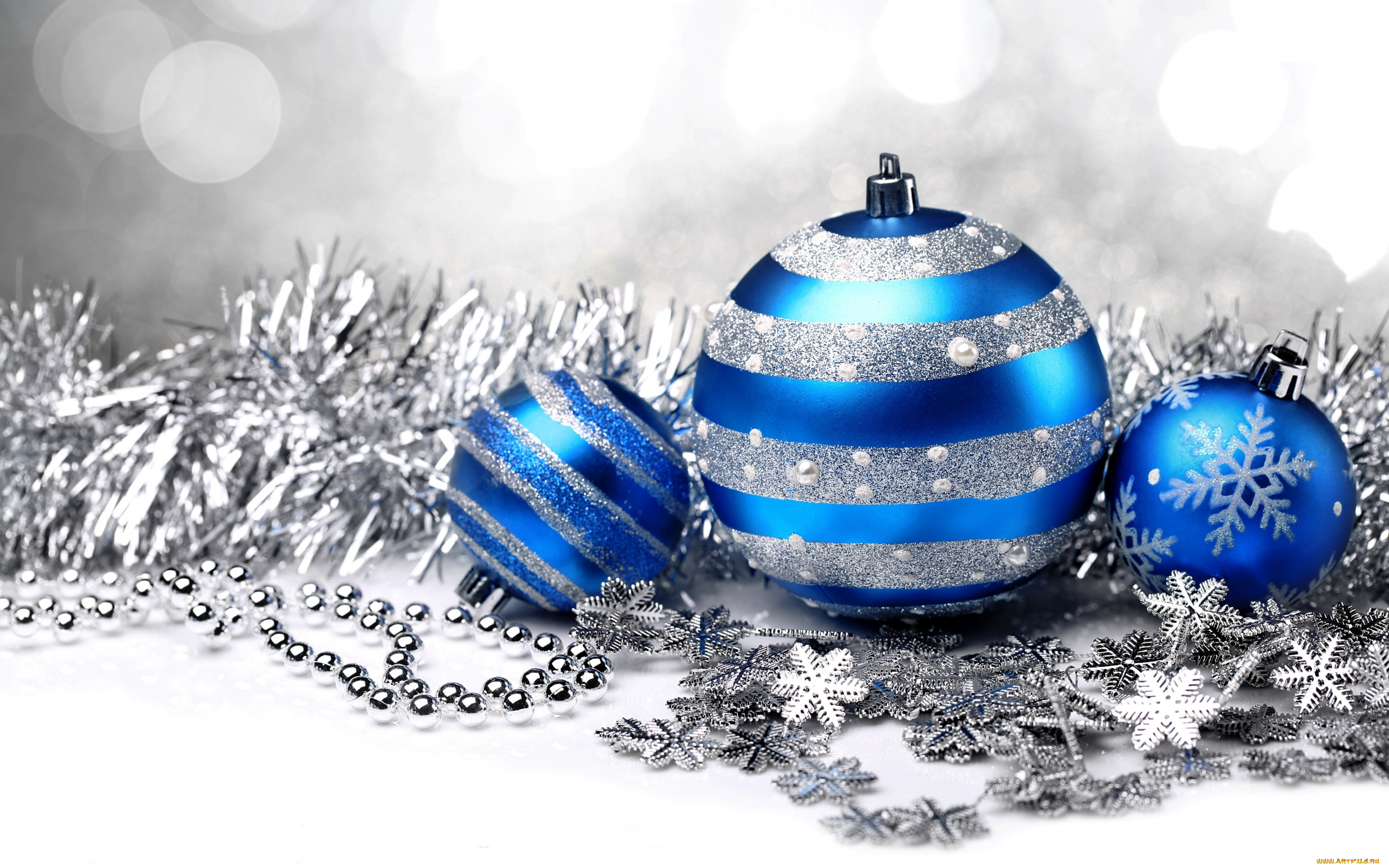 праздничные, шары, blue, new, year, украшения, рождество, decoration, christmas, новый, год