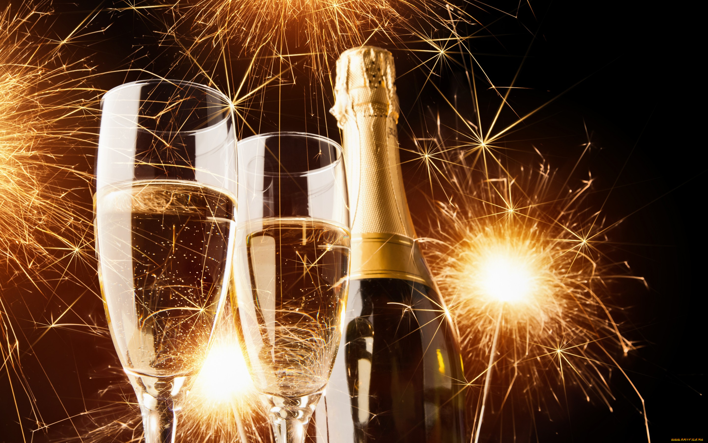 праздничные, угощения, бокалы, сапют, шампанское, новый, год