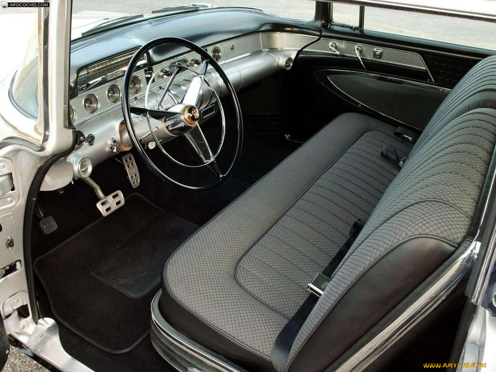 buick, roadmaster, 1955, автомобили, интерьеры