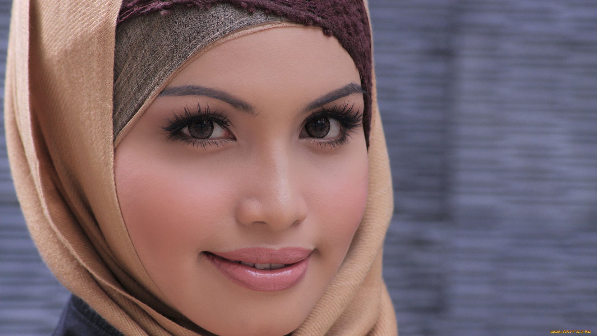 девушки, -, лица, , портреты, девушка, модель, лицо, красотка, портрет, взгляд, макияж, хиджаб, платок