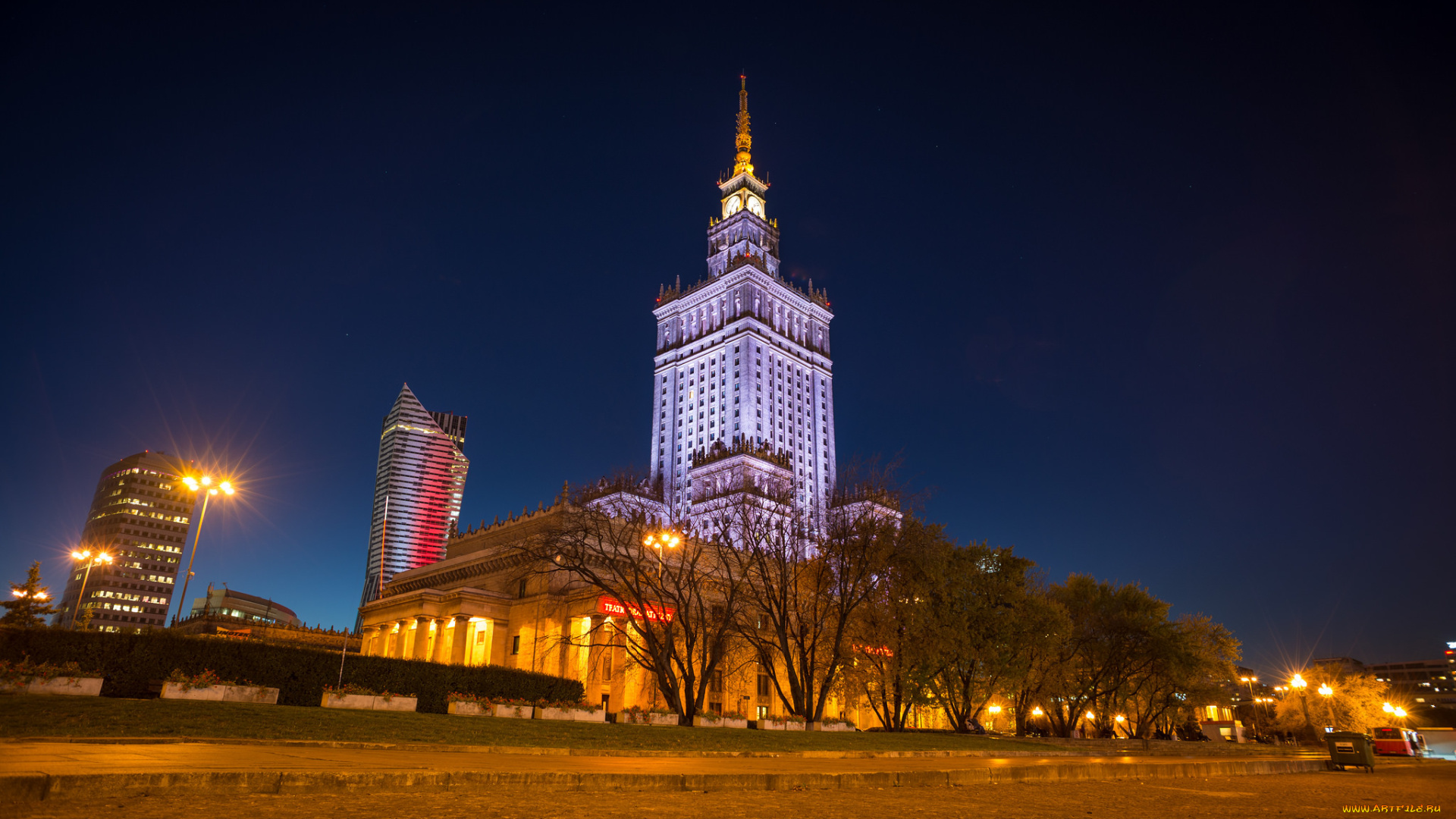 palace, of, culture, and, science, , warsaw, города, варшава, , польша, высотка, парк