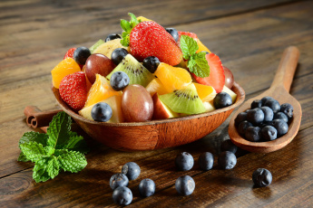 Картинка еда мороженое +десерты черника ягоды фрукты десерт фруктовый салат