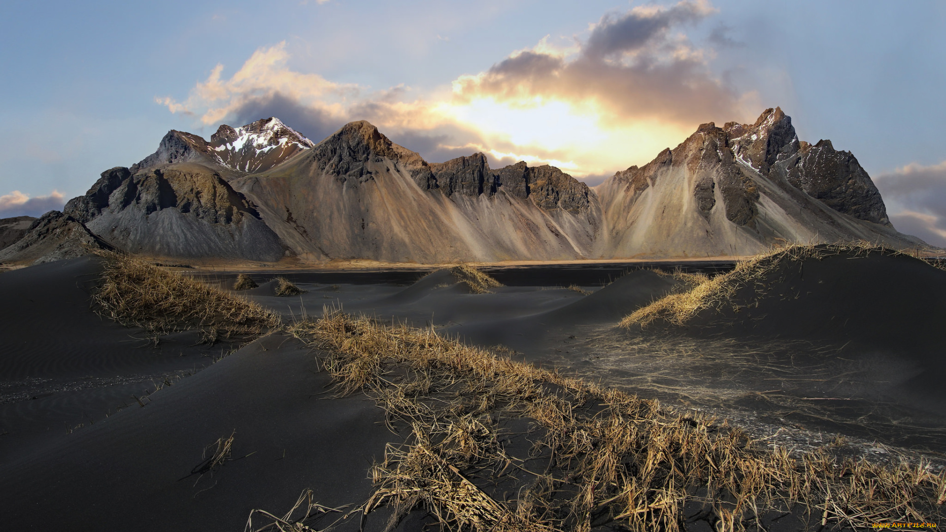 природа, горы, пейзаж, исландия