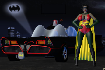 Картинка 3д+графика фантазия+ fantasy фон супермен взгляд девушка