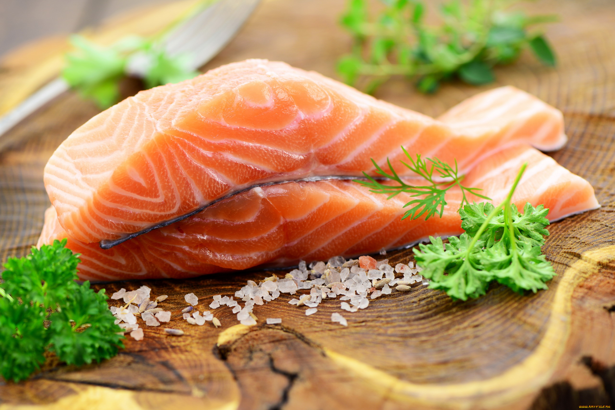 еда, рыба, , морепродукты, , суши, , роллы, форель, свежая, соль, петрушка