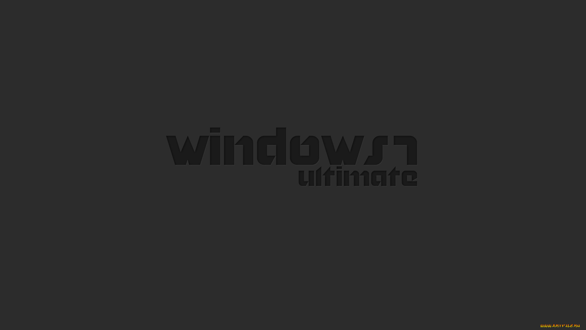 компьютеры, windows, vienna, 7, minimalism, dark, microsoft