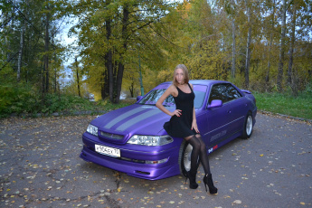 Картинка автомобили -авто+с+девушками toyota mark ii